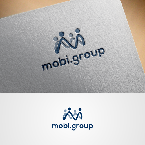 "Mobi.group: crie o logo do grupo de empresas que desenvolve soluções tecnológicas" winning Logo design