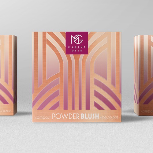 Makeup Geek Blush Box w/ Art Deco Influences Design by bcra
