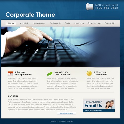 1-3 Page Website Template Design von RMDesigns