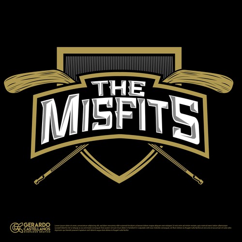 The Misfits Hockey Tournament Team Design by Gerardo Castellanos