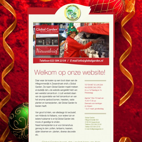 Global Garden newsletter redesign Design by graphixeu