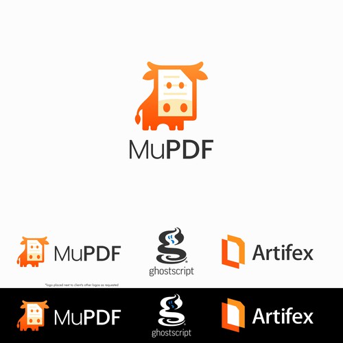 Design MuPDF's Next Logo - Minimalist Elegance or Stylized Cow? Design by ham7