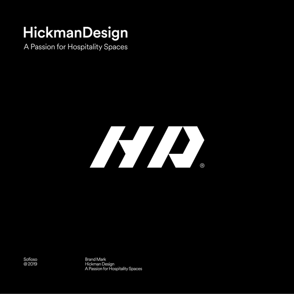 Design by Sofioso titled "Hospitality Design Firm Logo for Hickman Design"