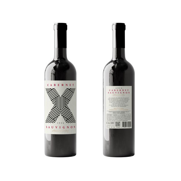 Design by MKaufhold titled "X Winery – Wine Label Relaunch"