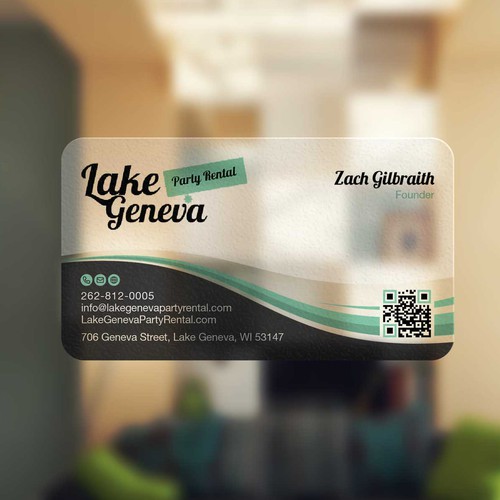 Party Rental Business Card Diseño de just_Spike™