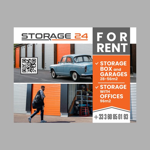 Creative banner design for a storage company Design by dezignedge*