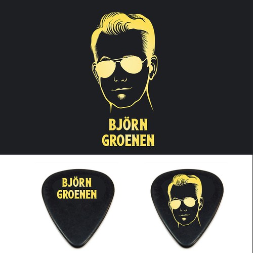 GUITAR PICK DESIGN PROFESSIONAL ARTIST Design by kkatty