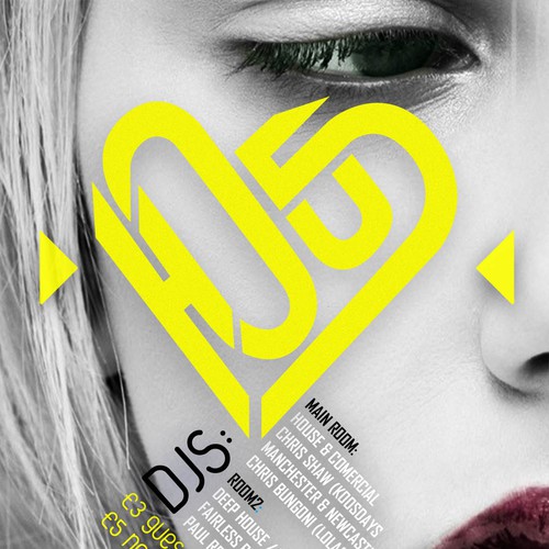 ♫ Exciting House Music Flyer & Poster ♫ Diseño de AAAjelena