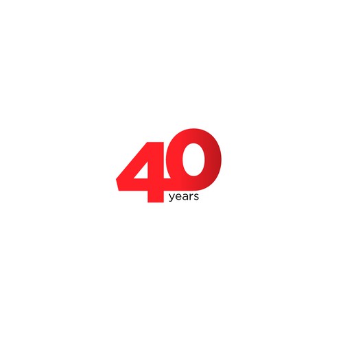 Looking for a modern, expressive 40 years jubilee logo Design by felnord