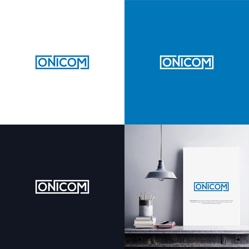 Create a modern, elegant, and professional logo for Onicom Design by DSGNESIA™
