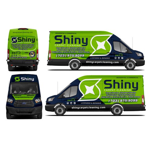 Commercial Truck/Van Wrap Design - Cleaning Company Design by Anugerah ilahi