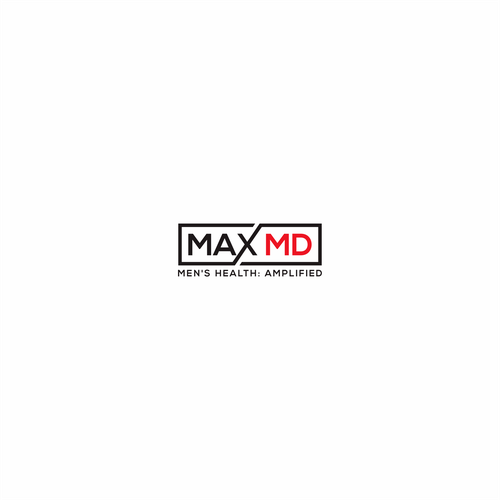 Max MD tele-medicine practice catering to men's health needs a powerful, modern logo Design réalisé par G A D U H_A R T