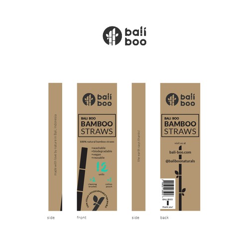 Awesome Packaging design for Bali Boo Design by Cassandra Ferri