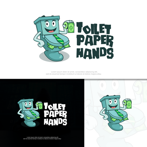 Starting a meme T-shirt company called Toilet Paper Hands.  Need a logo. Design by Aurévo™