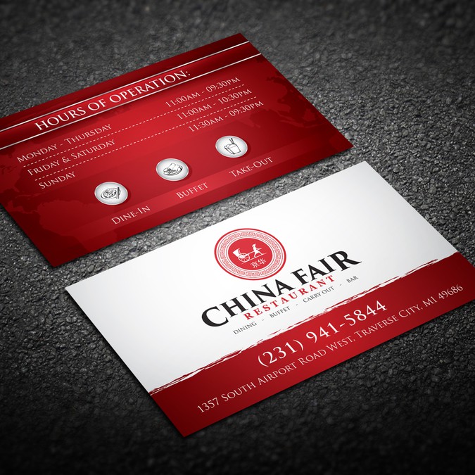Design a traditional Chinese Business Card for Chinese ...