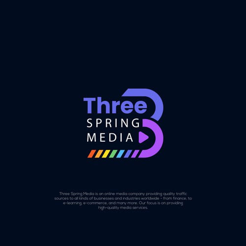 Three Spring Media logo rebrand Design by JosH.Creative™