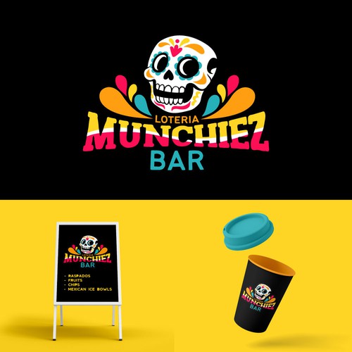 Seeking Bold, Bright, and Colorful Logo + Branding for Snack Bar! Design by BrainstormingDsg