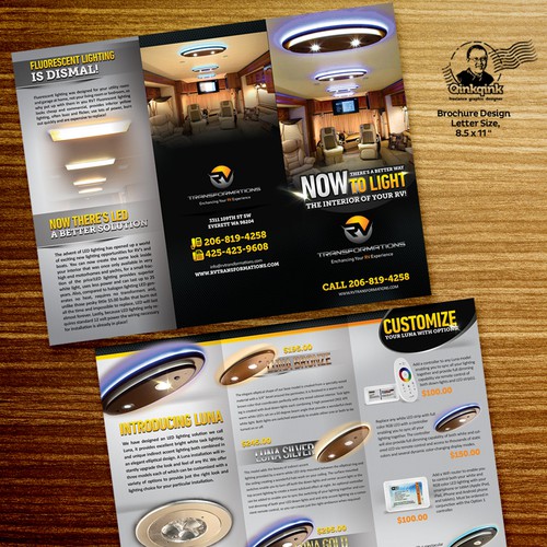 Create a stunning brochure for an exciting new LED lighting design Design by Qinkqink