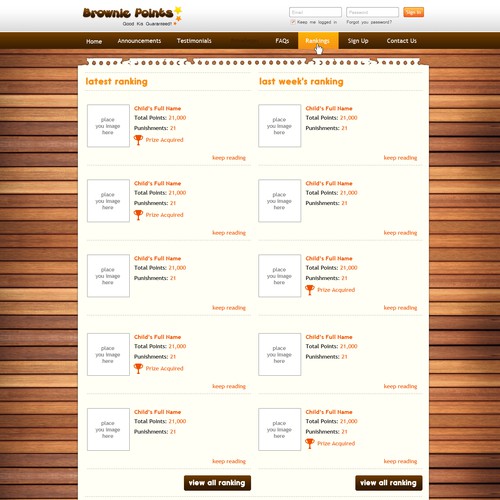New website design wanted for Brownie Points Réalisé par nazarene gonzales