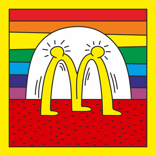 *.* Seb grupoomaさんのReimagine iconic logos in the style of a famous LGBTQ artists (multiple winners)デザイン