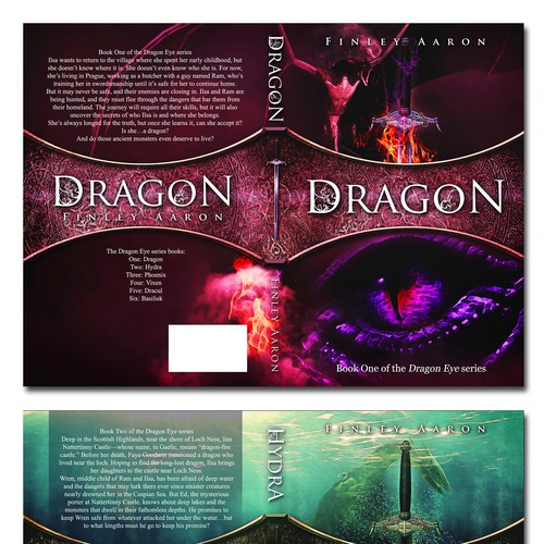 Book Covers for the first 3 books in my YA urban fantasy series, Dragon Eye—more books to come! Design von Bandrei