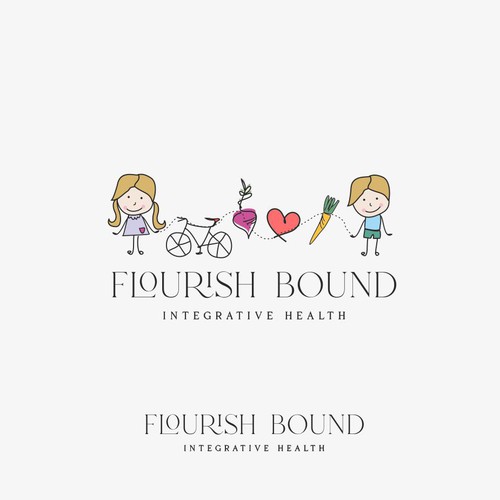 Design a logo aimed at solving & finding the missing piece/connecting the dots of a child's health and wellness Design by ∴ S O P H I Ē ∴