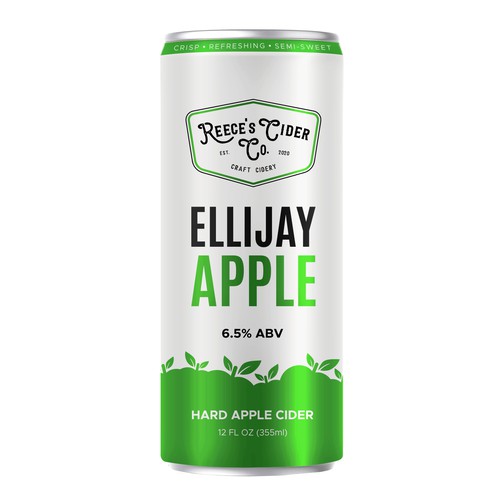 modern Hard apple cider can label Design by milten