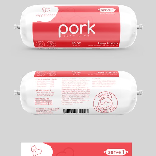 Premium Fresh Dog Food Design by Totoya