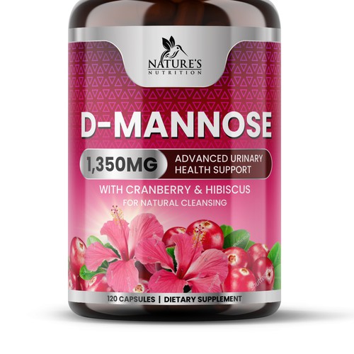 Colorful D-Mannose Design Needed for Nature's Nutrition Design by GayanMH