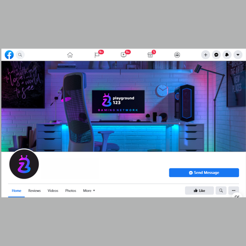 Facebook cover for a free games website Design by CREATIVE NINJA ✅