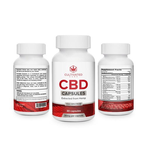 Label design for a CBD product Design by creationMB