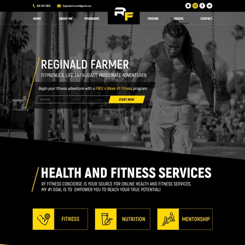 Life/fitness enthusiast page! need a website to attract young