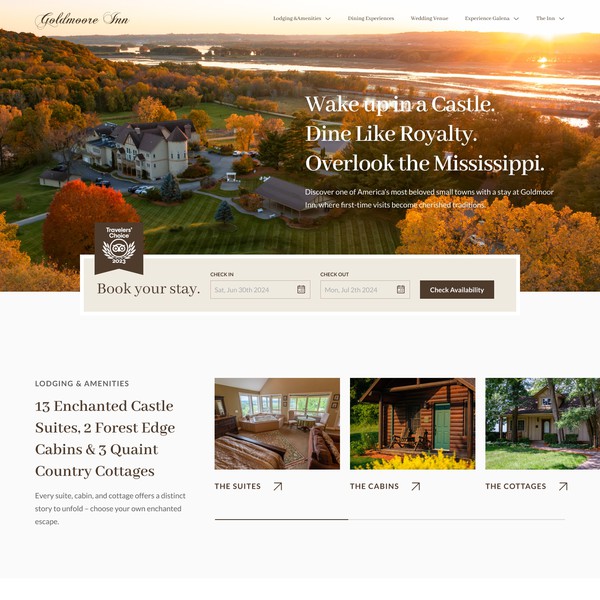 Premium Boutique Hotel in United States - Website Design