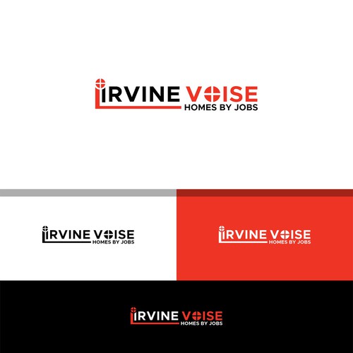 Irvine Voices - Homes for Jobs Logo Design por ekhodgm