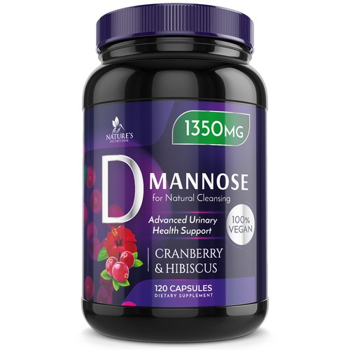 Colorful D-Mannose Design Needed for Nature's Nutrition Design von Wfemme