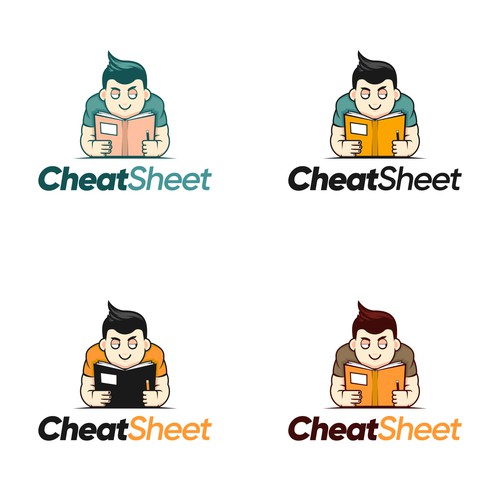 Unique descriptive combo mascot Logo that embodies the action of cheating on a test & shortcuts Design von DevDevit   ★ ★ ★ ★ ★