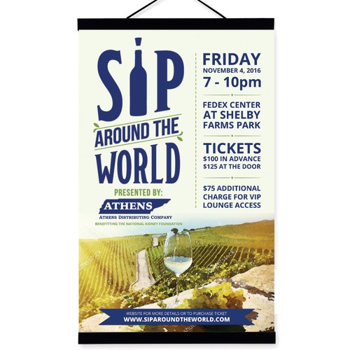 wine tasting event poster