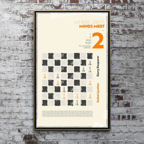 Chess poster theme Design by Halime