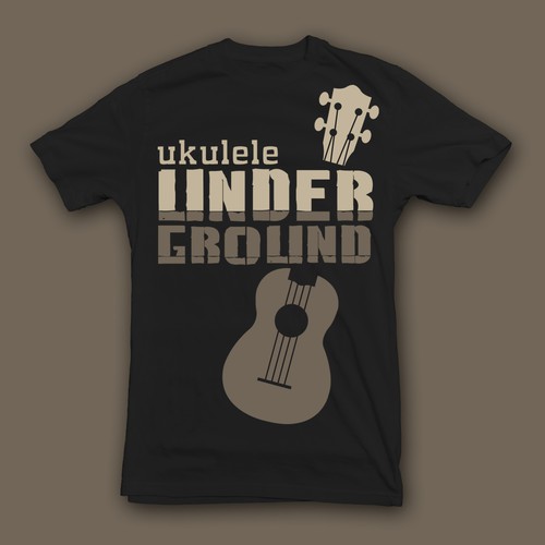 T-Shirt Design for the New Generation of Ukulele Players Design por justshandi