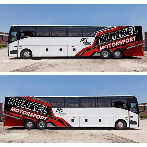 Motorsport Design für Teambus Design by e^design