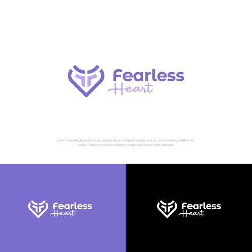 Fearless Heart Logo Contest Design by Half-Tone™