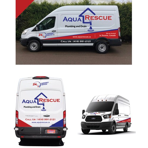 Aquarescue Van Wrap Design by Bisht-Graphic