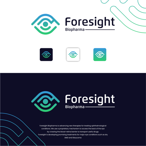 Biotechnology Company Logo Project: Foresight Biopharma Design by Oliver™