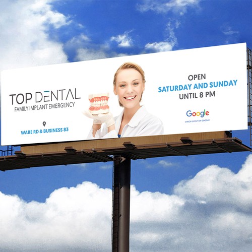 billboard design for dental office Réalisé par Krishna Arts