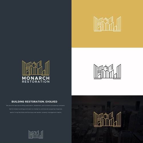 Design a modern clean logo package for a restoration company Design by Danny A