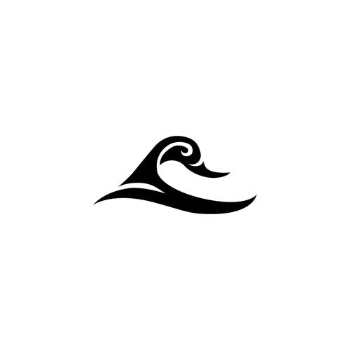 Coastal lifestyle brand featuring a mallard duck and wave, appeal to outdoor enthusiasts and surfers Design by Raz4rt