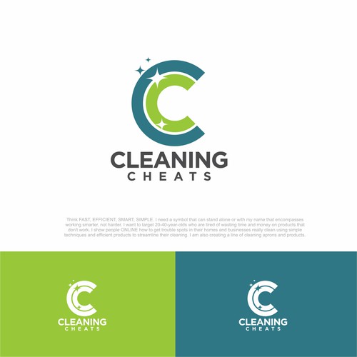 Fun logo design for a cleaning blog and product line Design by F3design™⭐