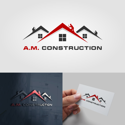 Next level Construction Logo for Home Improvement business "A.M. Construction" Design by sultan wisnu sadewa