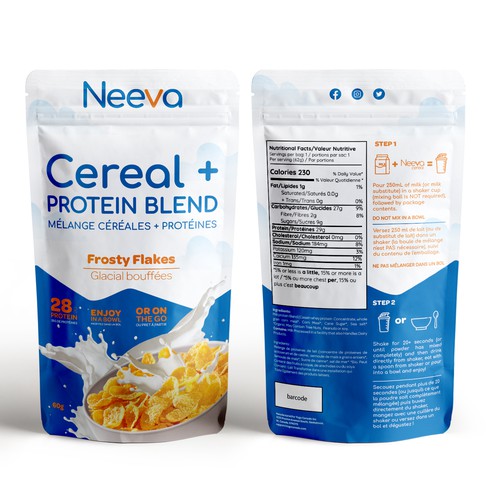 SIMPLE Yet FUN Pouch Design for On-The-Go CEREAL Design von CUPEDIUM