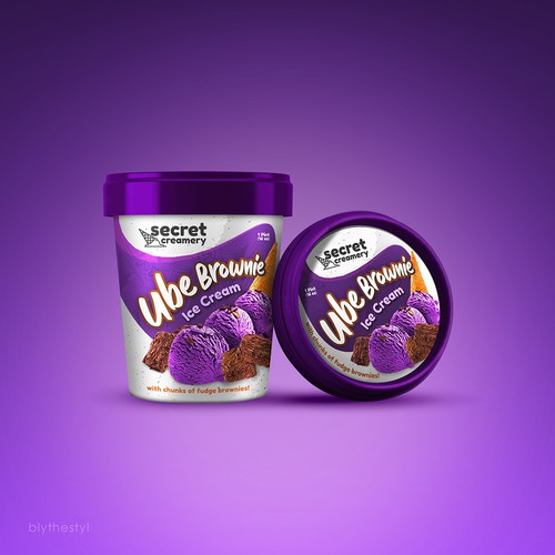 Ice Cream Packaging for Ube Ice Cream Réalisé par marketingmaster